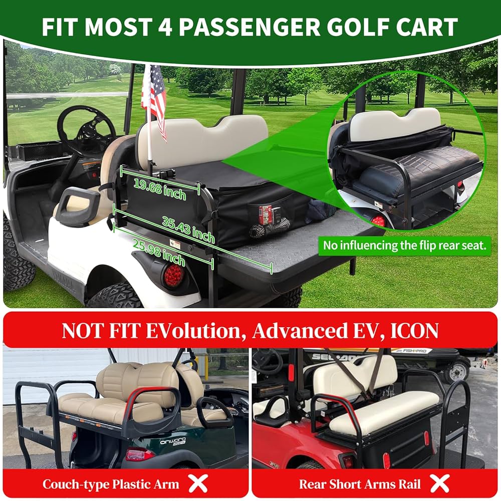 Amazon.com : Cartalia Golf Cart Rear Storage Bag for 4